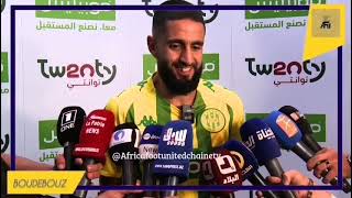 Algérie JSKABYLIE  La réaction de Ryad Boudebouz après la signature de son contrat avec la JSK [upl. by Alesi942]