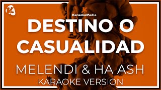 Melendi amp HA ASH  Destino O Casualidad LETRA INSTRUMENTAL KARAOKE [upl. by Aohsoj]