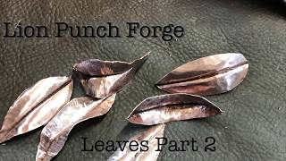 Metalsmith to Make copper leaves Part 2 metalsmithing for beginners Jewelry basics [upl. by Carl]