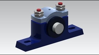 Plummer Block  Nx  part Design And Assembly [upl. by Xylia]