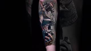 Stevebutchertattoos Ghost of Tsushima shorts tattoo [upl. by Vola243]