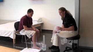 Lower extremity edema assessment volumetry [upl. by Nakada67]