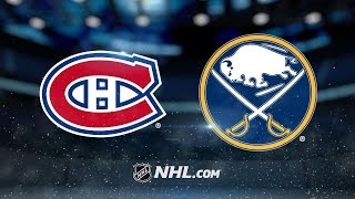 Lehner Sabres stave off Canadiens for 21 win [upl. by Pfeffer]