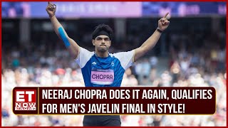 Neeraj Chopra Qualifies For Javelin Final In Style New Record With 8934M Throw  Paris Olympics [upl. by Dolli]