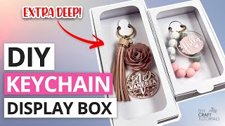 KEYCHAIN DISPLAY BOX TUTORIAL  DIY CRAFT TUTORIALS [upl. by Artemla]