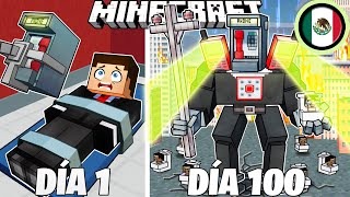 ¡Sobreviví 100 DÍAS como un PHONEMAN en Minecraft HARDCORE [upl. by Nedra873]