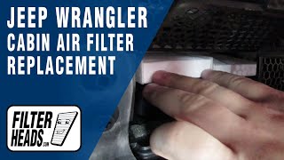 How to Replace Cabin Air Filter 2018 Jeep Wrangler  AQ1229 [upl. by Yellah89]