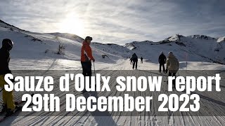 Sauze dOulx snow report [upl. by Quintana688]