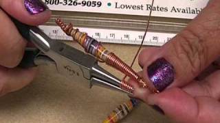 How to Wire Wrap Kit with Paper Beads by JaniceMae [upl. by Eikcuhc]