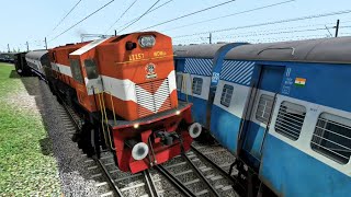 Signal Fail Caused Two Train Accident  High Speed Train Derailment in Indian Train Simulator 2021 [upl. by Abdul]