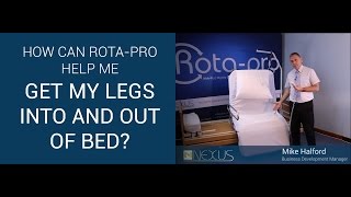 How can the RotaPro chair bed help me get my legs into and out of bed [upl. by Maxama]