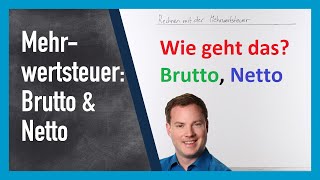 Mehrwertsteuer Brutto amp Netto berechnen [upl. by Janice]