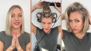 How To Do A Volumized Blow Out Short fine hair [upl. by Teodoro]