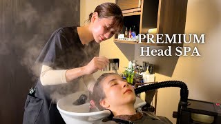 ASMR I got THE PREMIUM head spa in Tokyo Japan Soft Spoken [upl. by Nwahc]