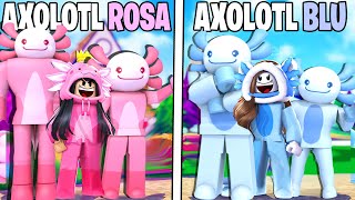 FAMIGLIA AXOLOTL ROSA VS FAMIGLIA AXOLOTL BLU SU ROBLOX [upl. by Archy605]