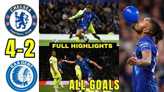 Chelsea 42 Gent Extended Highlights Renato Veiga And Dewsburry Hall First Chelsea Goals [upl. by Esirehs]