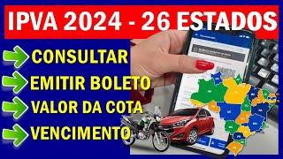 COMO EMITIR E PAGAR IPVA 2024 ATUALIZADO 👇 [upl. by Iblok137]