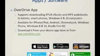 OverDrive Training Downloading OverDrive eBooks and Audiobooks for Your Reading Li [upl. by Milman]