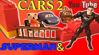 CARS 2 Full movie Action Spielzeug Cars Kinderfilm Deutsch Superman die Helden Hook Disney Cars Toys [upl. by Ehctav]