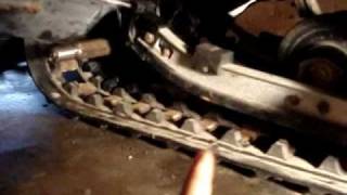 Replacing Bearing on Snowmobile Drive Shaft [upl. by Oiramrej]