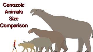 Cenozoic animals size comparison [upl. by Alika]