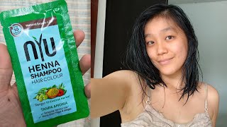 REVIEW CAT RAMBUT NYU HENNA SHAMPOO EH HPKU JATOH [upl. by Babb]