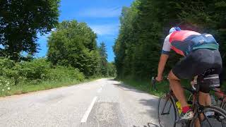 Road cycling French Alpes with near fatal case of the wobbles Col de la Croix de Fer 7 of 9 [upl. by Morgan]