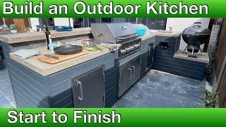 How to Build an Outdoor Kitchen from Start to Finish [upl. by Nalid597]