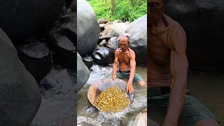 Panning for gold in the upper reaches of this river it turns out there is a lot of gold shorts [upl. by Marlowe]