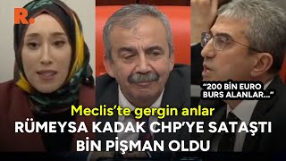 Sırrı Süreyya Önder gerginliği önleyemedi Rümeysa Kadak CHPye sataştığına bin pişman oldu [upl. by Ratha]