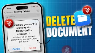 How To Delete Documents From Files On iPhone  How to Delete Folders or Files in iPhone Files [upl. by Ynej]