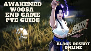 Awake Woosa Top PvE ♦ End Game PvE Guide ♦ Skill Rotation ♦ Lightstones ♦ Add Ons ♦ Crystals ♦ BDO [upl. by Keating]