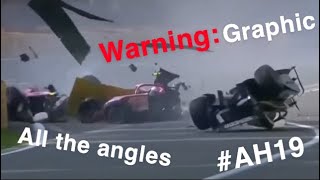 All Angles Of Anthoine Hubert’s Fatal Crash Including Juan Manuel Correa [upl. by Hatti7]