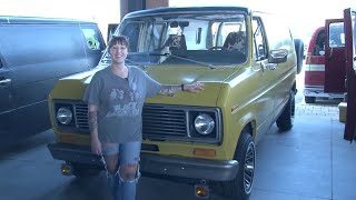 Savannah and her 1987 Ford Econoline Van Stevie [upl. by Roddy]