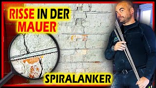 RISS IM MAUERWERK  Spiralanker zur Risssanierung als Mauerwerksbewehrung  Home Build Solution [upl. by Derwin744]