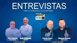 Entrevista com os candidatos a majoritária de Anta Gorda  Xico amp Valdameri e Estevão amp Natanael [upl. by Maier]