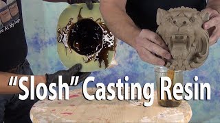 Resin Casting Tutorial Slosh Casting amp Foam Backing [upl. by Milburt]