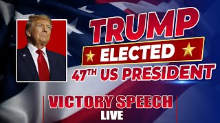 BREAKING  US Election Results  Donald Trump speaks after winning the 2024 Presidential Election [upl. by Weisler]