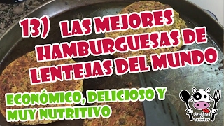 HAMBURGUESAS DE LENTEJAS 100 Veganas [upl. by Ametaf]