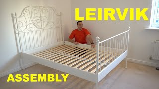 IKEA LEIRVIK bed instructions [upl. by Ezaria]