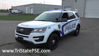 2018 Ford Utility  Goshen Police Dept with SoundOff mPower Light Bar [upl. by Pasquale]