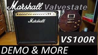 Marshall Valvestate VS100R Demo amp More [upl. by Bailie]