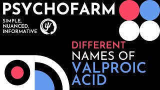 1 Minute Lessons Different Names of Valproic Acid [upl. by Artemus883]