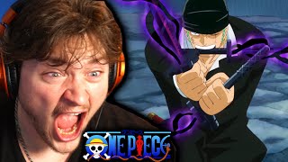 Zoro uses Armament Haki for the first time vs pica One Piece Reaction [upl. by Nylasor217]