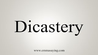 How To Say Dicastery [upl. by Kennie958]