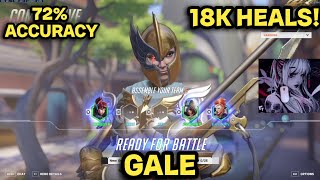 18k Heals 72 accuracy GALE TOP 500 ANA OVERWATCH 2 [upl. by Alan]