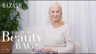 Helen Mirren Inside my beauty bag  Bazaar UK [upl. by Cower327]