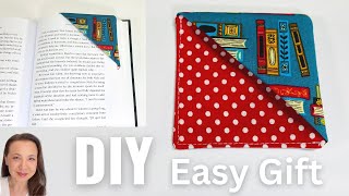 Quick and Easy Fabric Corner Bookmark  Coaster  DIY Last Minute Gift [upl. by Sonitnatsnok]