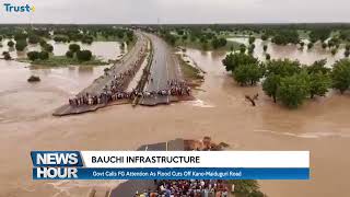 Govt calls FG attention as flood cuts off kanoMaiduguri road [upl. by Allemrac836]