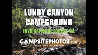 Lundy Canyon Campground  Inyo National Forest CA [upl. by Goat]